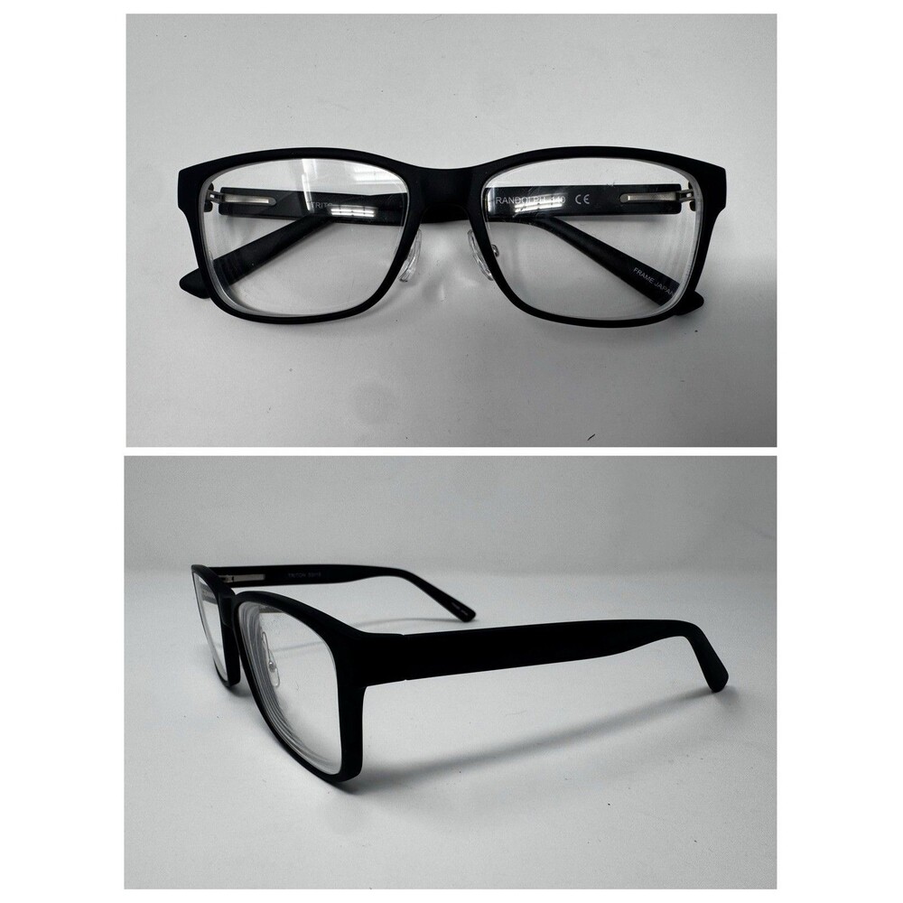 Randolph Triton Black Eyeglass Frames 53-16-140 Japan